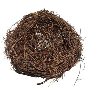 Rustic Twig Bird Nest 6 Inch Natural Handcrafted Nest Farmhouse Spring Decor